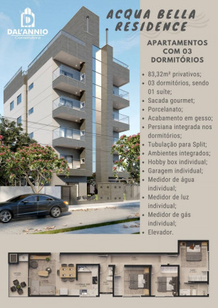 Imagem Apartamento com 3 Quartos à Venda, 83 m² em Praia Grande - Governador Celso Ramos