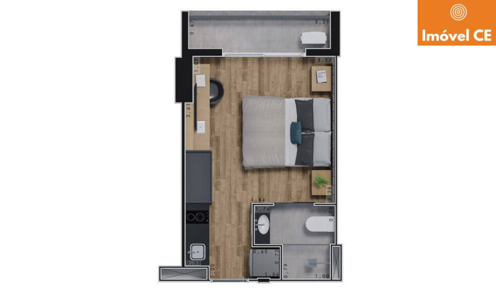 Imagem Apartamento com 1 Quarto à Venda, 21 m² em Aldeota - Fortaleza Imagem Apartamento com 1 Quarto à Venda, 21 m² em Aldeota - Fortaleza