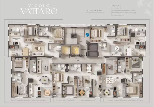 Apartamento com 2 Quartos à Venda, 60 m² em Morretes - Itapema