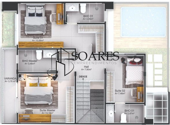 Imagem Casa de Condomínio com 3 Quartos à Venda, 154 m² em Pratinha (icoaraci) - Belém