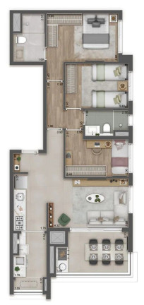 Apartamento com 3 Quartos à Venda, 115 m² em Butantã - São Paulo