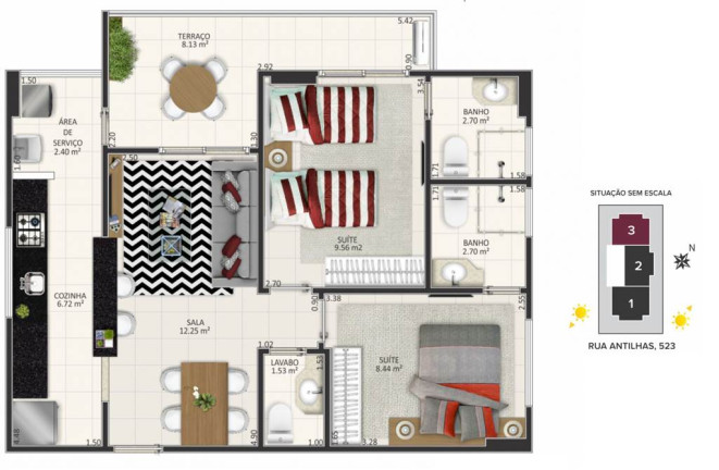 Imagem Apartamento com 2 Quartos à Venda, 62 m² em Guilhermina - Praia Grande Imagem Apartamento com 2 Quartos à Venda, 62 m² em Guilhermina - Praia Grande