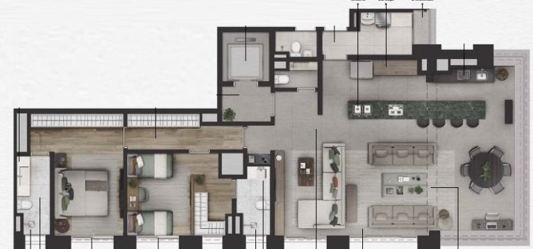Imagem Apartamento com 2 Quartos à Venda, 135 m² em Itaim Bibi - São Paulo