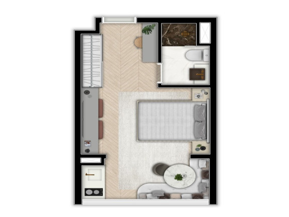 Imagem Apartamento com 1 Quarto à Venda, 25 m² em Santo Amaro - São Paulo Imagem Apartamento com 1 Quarto à Venda, 25 m² em Santo Amaro - São Paulo