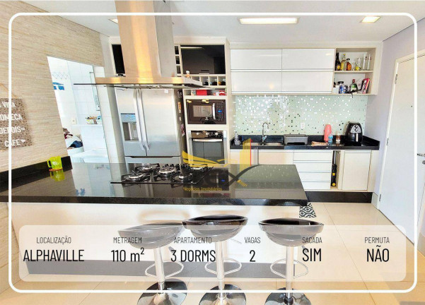 Imagem Apartamento com 3 Quartos à Venda, 110 m² em  Alphaville - Santana De Parnaíba
