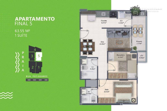 Imagem Apartamento com 2 Quartos à Venda, 63 m² em Tupi - Praia Grande Imagem Apartamento com 2 Quartos à Venda, 63 m² em Tupi - Praia Grande