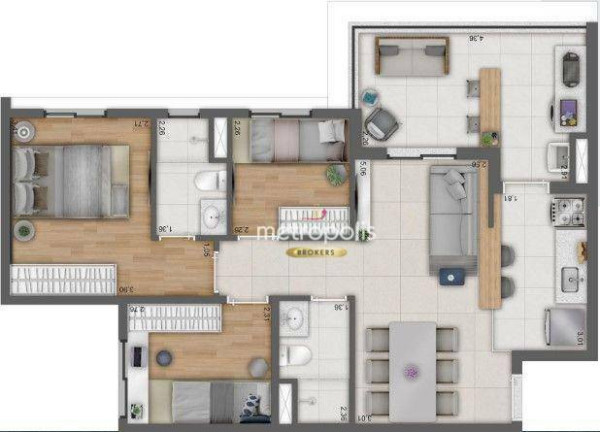 Imagem Apartamento com 3 Quartos à Venda, 69 m² em Butantã - São Paulo