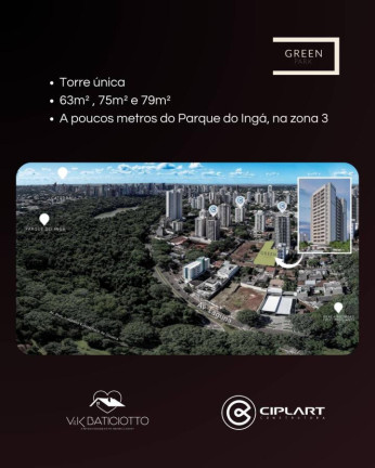 Imagem Apartamento com 2 Quartos à Venda, 63 m² em Zona 03 - Maringá