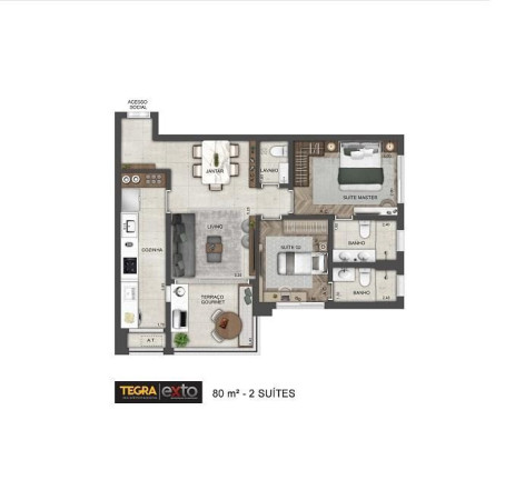 Imagem Imóvel com 2 Quartos à Venda, 70 m² em Brooklin Paulista - São Paulo Imagem Imóvel com 2 Quartos à Venda, 70 m² em Brooklin Paulista - São Paulo