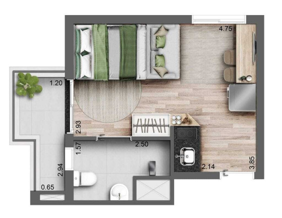 Imagem Apartamento com 1 Quarto à Venda, 56 m² em Moema - São Paulo Imagem Apartamento com 1 Quarto à Venda, 56 m² em Moema - São Paulo