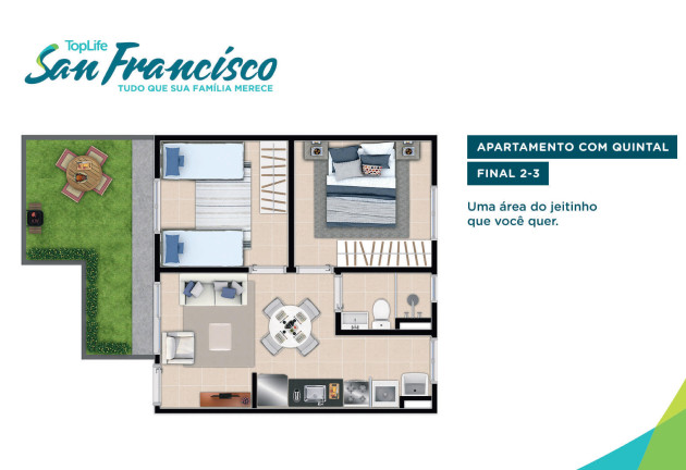 Imagem Imóvel com 2 Quartos à Venda, 45 m² em Ribeirao Verde - Ribeirão Preto