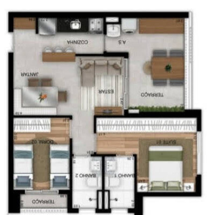 Imagem Apartamento com 2 Quartos à Venda, 75 m² em Saúde - São Paulo