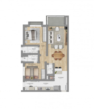 Imagem Apartamento com 2 Quartos à Venda, 82 m² em Centro - Canela Imagem Apartamento com 2 Quartos à Venda, 82 m² em Centro - Canela