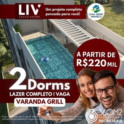 Imagem Apartamento com 2 Quartos à Venda, 40 m² em Vila Eldízia - Santo André Imagem Apartamento com 2 Quartos à Venda, 40 m² em Vila Eldízia - Santo André