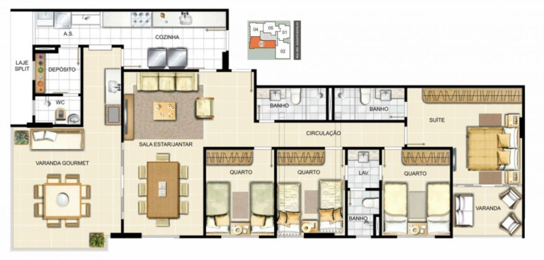 Imagem Imóvel com 4 Quartos à Venda, 140 m² em Itapuã - Vila Velha Imagem Imóvel com 4 Quartos à Venda, 140 m² em Itapuã - Vila Velha
