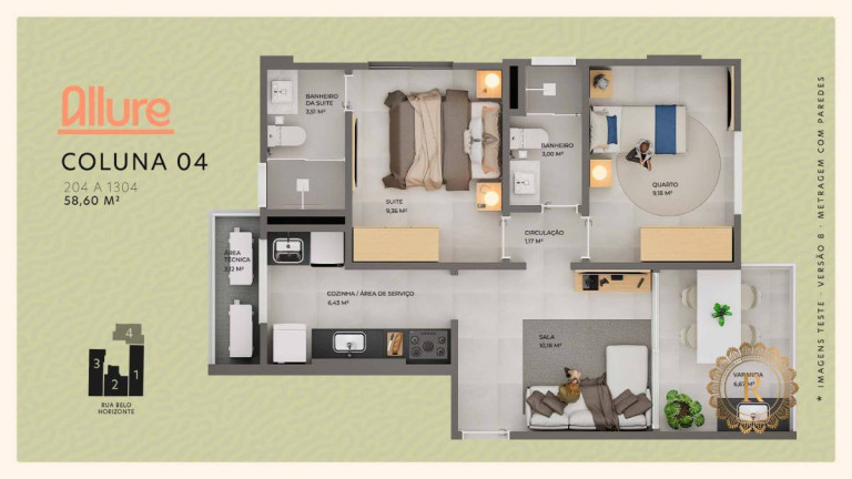 Imagem Apartamento com 2 Quartos à Venda, 58 m² em Praia Do Morro - Guarapari