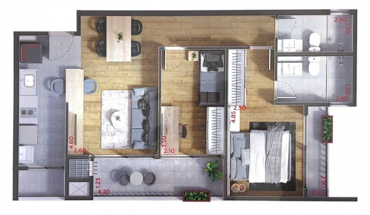 Imagem Imóvel com 2 Quartos à Venda, 40 m² em água Verde - Curitiba Imagem Imóvel com 2 Quartos à Venda, 40 m² em água Verde - Curitiba