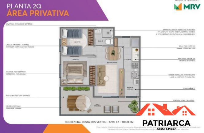 Imagem Apartamento com 2 Quartos à Venda, 43 m² em Fazenda São Quirino - Campinas