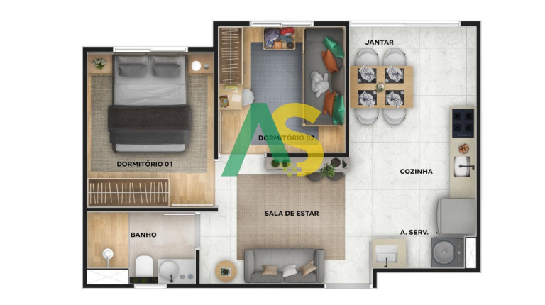 Imagem Imóvel com 2 Quartos à Venda, 36 m² em Imbiribeira - Recife