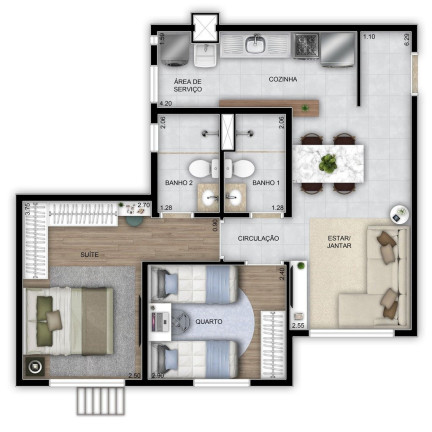 Imagem Apartamento com 1 Quarto à Venda, 36 m² em Chácaras Dona Gê - Goiânia