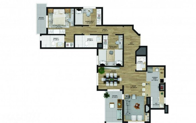 Imagem Apartamento com 1 Quarto à Venda, 4.748 m² em Bavária - Gramado