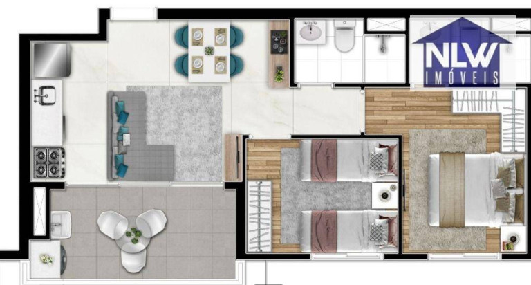Imagem Apartamento com 2 Quartos à Venda, 49 m² em Barra Funda - São Paulo