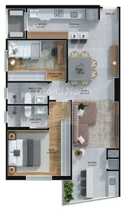 Imagem Apartamento com 2 Quartos à Venda, 77 m² em Centro - Itajaí Imagem Apartamento com 2 Quartos à Venda, 77 m² em Centro - Itajaí