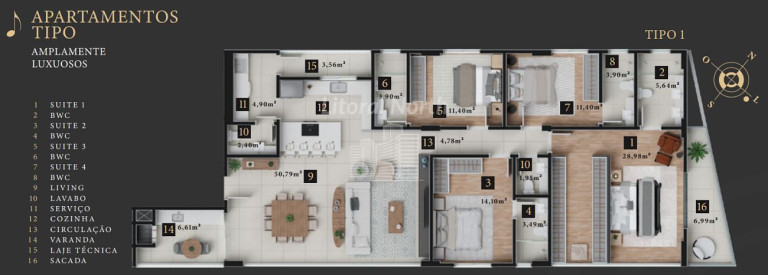 Imagem Apartamento com 4 Quartos à Venda, 175 m² em Centro - Balneário Camboriú