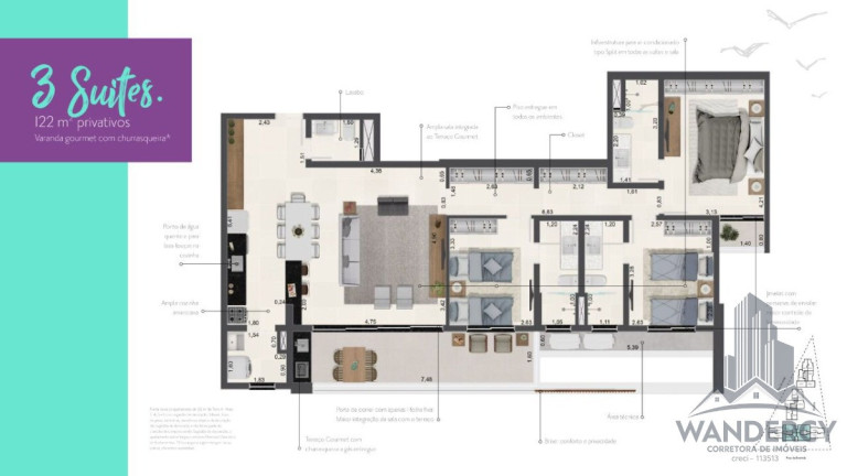 Imagem Apartamento com 2 Quartos à Venda, 122 m² em Enseada - Ubatuba