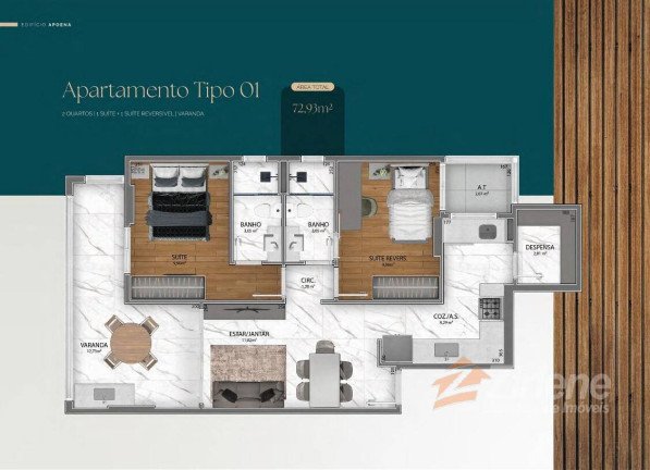 Imagem Apartamento com 2 Quartos à Venda, 66 m² em Enseada Azul - Guarapari