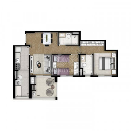 Imagem Apartamento com 2 Quartos à Venda, 69 m² em Vila Leopoldina - São Paulo