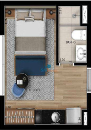 Studio com 1 Quarto à Venda, 21 m² em Belenzinho - São Paulo