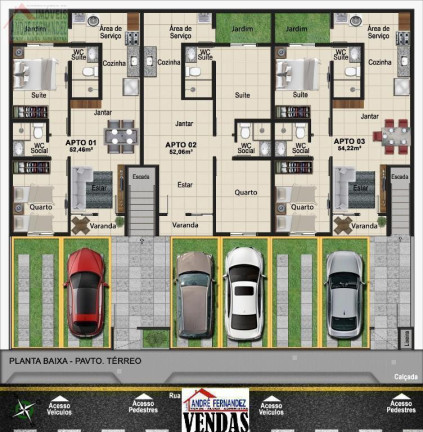 Imagem Apartamento com 2 Quartos à Venda, 58 m² em Jardim Atlântico - Olinda