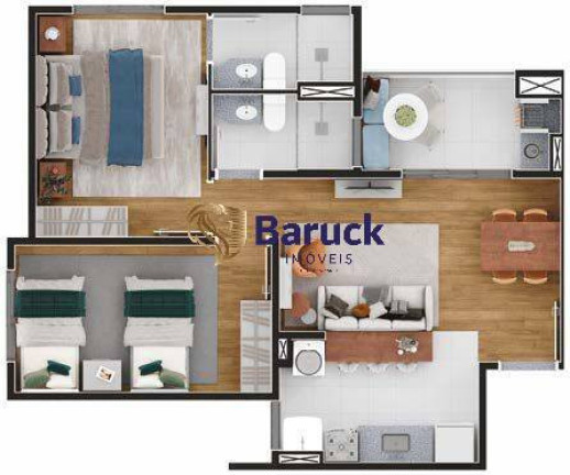 Imagem Apartamento com 2 Quartos à Venda, 58 m² em Centro - Jundiaí