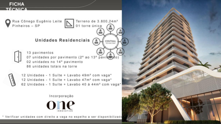 Imagem Apartamento com 1 Quarto à Venda, 43 m² em Pinheiros - São Paulo