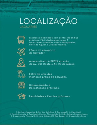 Imagem Studio com 1 Quarto à Venda, 38 m² em Jaguaribe - Salvador