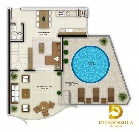 Imagem Apartamento com 3 Quartos à Venda, 97 m² em Centro - Criciúma