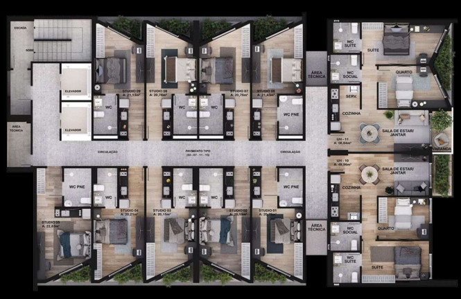 Imagem Apartamento com 1 Quarto à Venda, 21 m² em Manaíra - João Pessoa Imagem Apartamento com 1 Quarto à Venda, 21 m² em Manaíra - João Pessoa