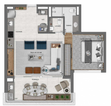 Imagem Apartamento com 2 Quartos à Venda, 70 m² em Vila Nova Conceição - São Paulo