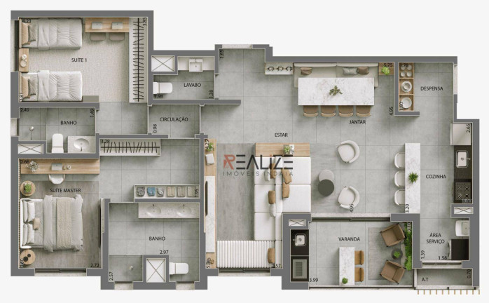 Imagem Apartamento com 3 Quartos à Venda, 120 m² em Hélade - Indaiatuba Imagem Apartamento com 3 Quartos à Venda, 120 m² em Hélade - Indaiatuba