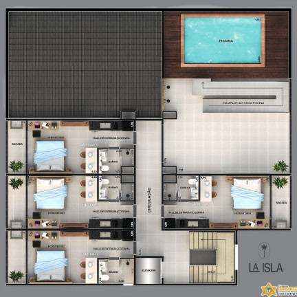Imagem Apartamento com 1 Quarto à Venda, 30 m² em Perequê Açu - Ubatuba
