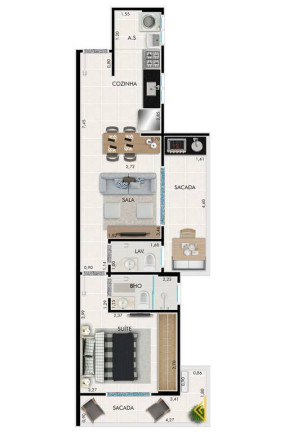 Imagem Apartamento com 2 Quartos à Venda, 64 m² em Guilhermina - Praia Grande Imagem Apartamento com 2 Quartos à Venda, 64 m² em Guilhermina - Praia Grande