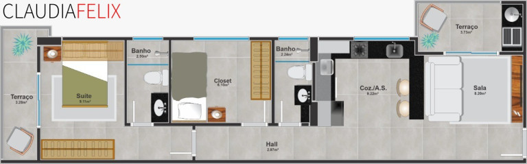 Imóvel com 2 Quartos à Venda, 53 m² em Canto Do Forte - Praia Grande