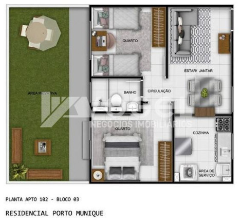Imagem Apartamento com 2 Quartos à Venda, 40 m² em Santos Dumont - Sao Leopoldo Imagem Apartamento com 2 Quartos à Venda, 40 m² em Santos Dumont - Sao Leopoldo