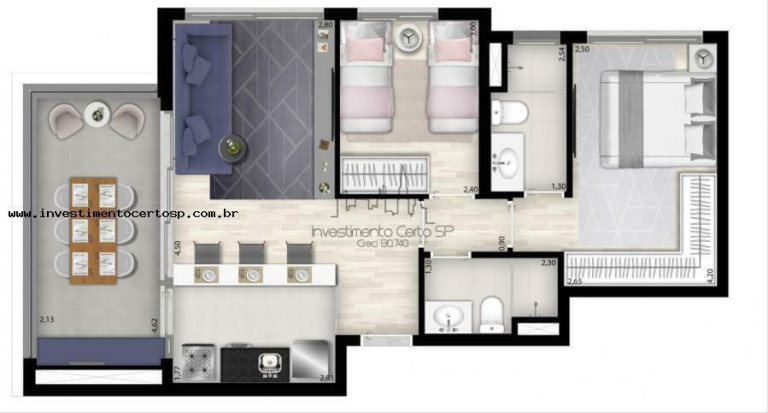 Imagem Apartamento com 2 Quartos à Venda, 67 m² em Vila Clementino - São Paulo