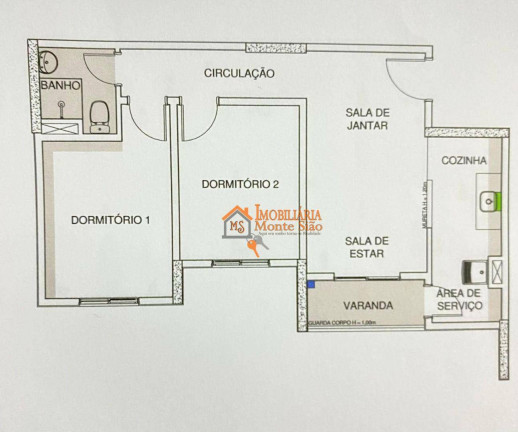 Imagem Apartamento com 2 Quartos à Venda, 52 m² em Vila Bremen - Guarulhos