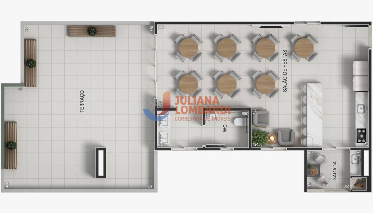 Apartamento com 1 Quarto à Venda, 39 m² em Cancelli - Cascavel