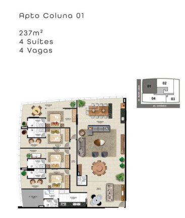 Imagem Apartamento com 4 Quartos à Venda, 221 m² em Praia Do Morro - Guarapari Imagem Apartamento com 4 Quartos à Venda, 221 m² em Praia Do Morro - Guarapari
