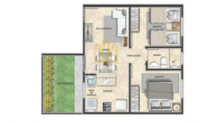 Imagem Apartamento com 2 Quartos à Venda, 52 m² em Jardim Paraíso - Jacareí Imagem Apartamento com 2 Quartos à Venda, 52 m² em Jardim Paraíso - Jacareí