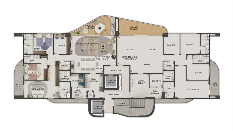 Imagem Imóvel com 3 Quartos à Venda, 145 m² em Parnamirim - Recife